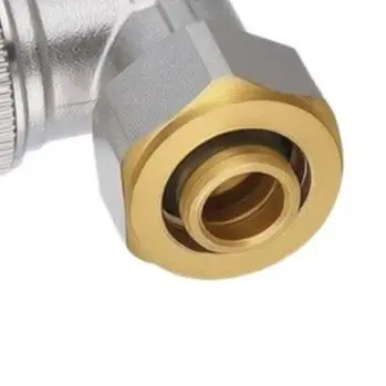 Brass Thermostatic Radiator Valve For Central Heating, Precise Temperature Control Straight Valve With Leak-Proof Design