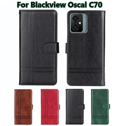 чехол на Blackview Oscal C70 Case Original Wallet Capa Leather Cover Funda de Blackview Oscal C80 C 70 C 80 Blackview Phone Etui