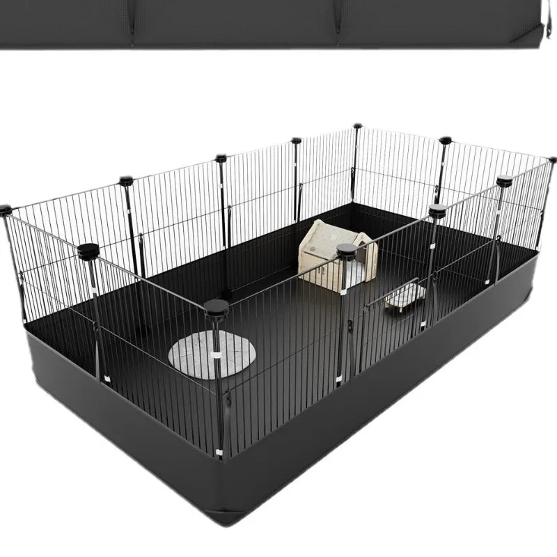 Indoor and Outdoor Portable Small Animal Enclosure, Pet Enclosure with Waterproof Pad, DIY Pet Bed reptile cage