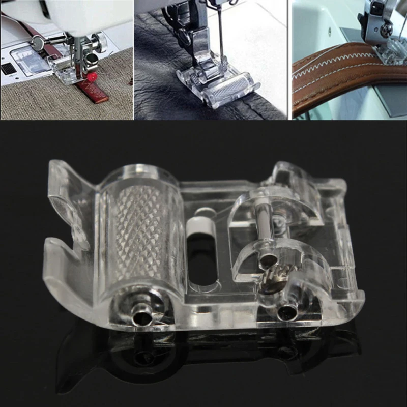 1/2/3pcs Roller Sewing Machine Presser Foot Plus Non-Stick Zigzag Presser Foot For Singer Brother Low Shank Sewing Machine NEW