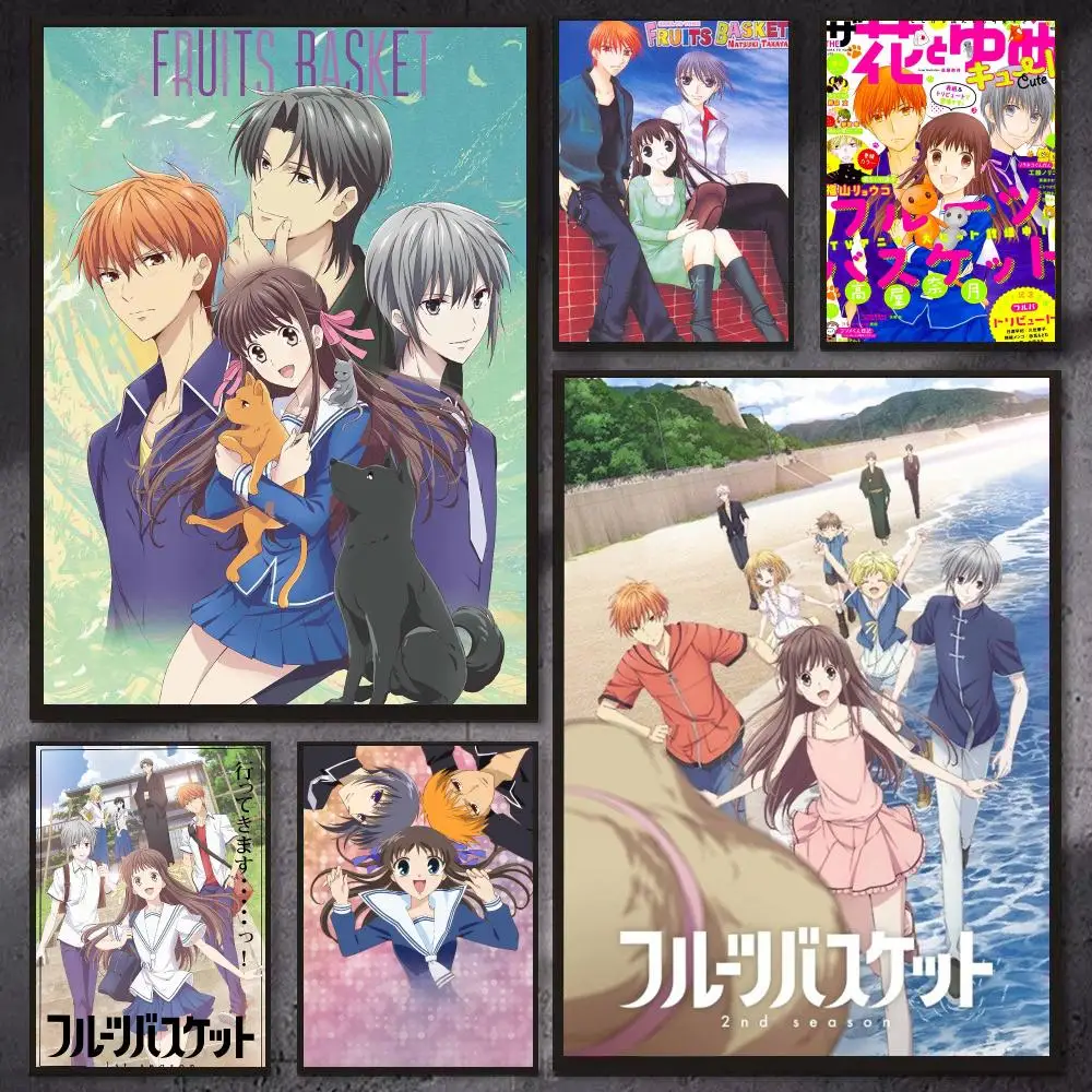 Anime F-Fruits Basket Poster PP Wanddekoration Poster Promi-Kunstdrucke Ästhetische Wandkunst Schlafzimmer Büro Zuhause Geschenk