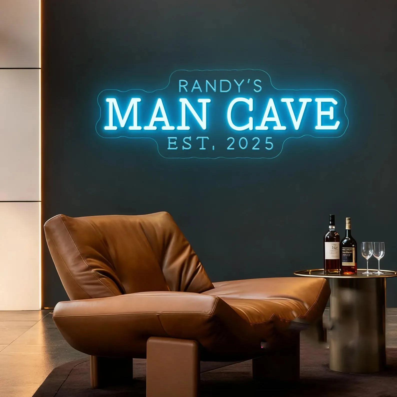 Custom Name Man Cave Neon Sign,Personalized Home Bar Decor,Gifts For Him,Bar Neon Sign,Bar Name Sign,Mancave Neon Decor