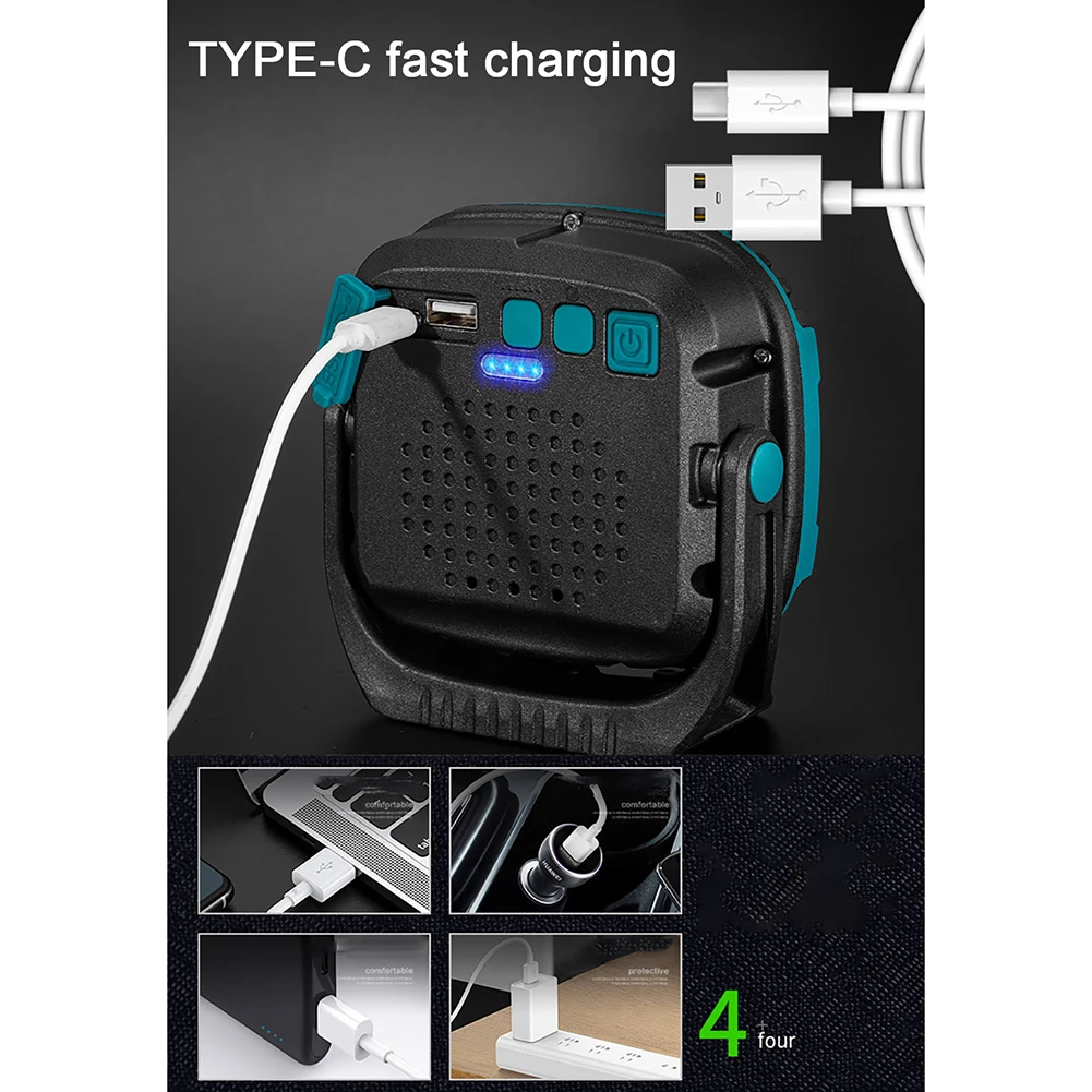 30W Portable Work Light Mini Flashlight USB Rechargeable Outdoor Emergency Lighting Led Lantern High Power Tents Lighting Lamps