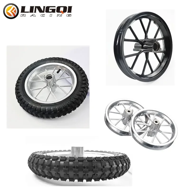 LESQUE Pit Dirt Bike 12 Inch Wheel Rim Pneumatic Tire Inner Tube Rims 12 1/2x2.75 For 49cc Mini Moto Scooter Small Vehicle Parts