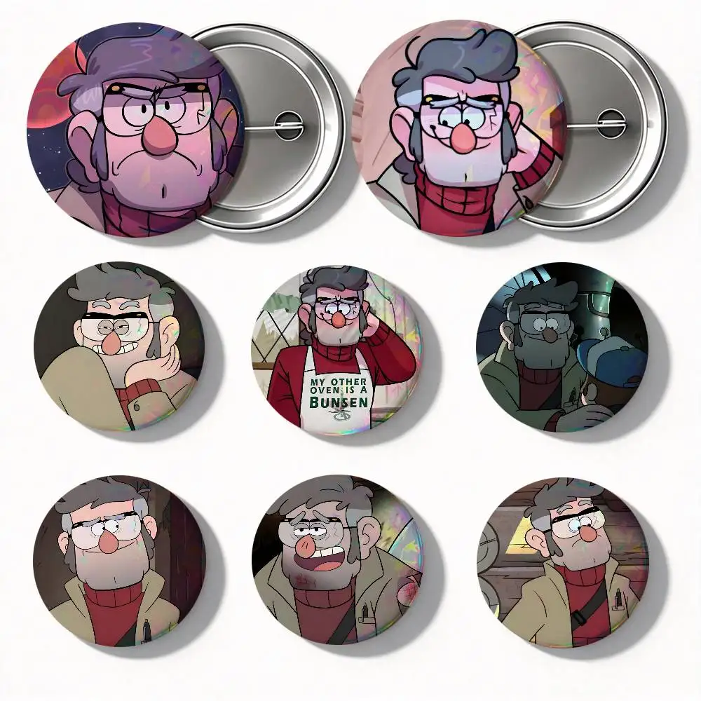 G-Gravity Falls Ford P-Pines Round Badges Can Be Used To Decorate Clothes And Backpack Pins