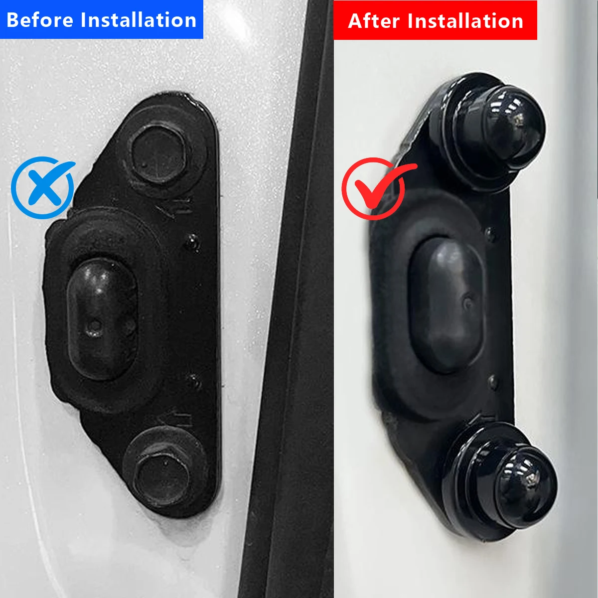 Car Door Screw Caps for Toyota Alphard Vellfire 20/30/40 Series ABS Rustproof Dustproof Sliding Door Bolt Covers Accessories