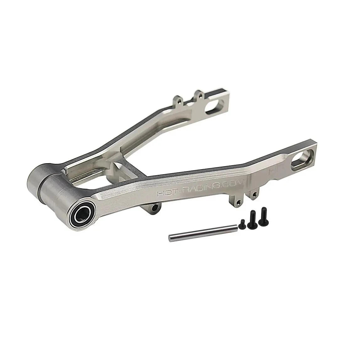 Brazo oscilante de aluminio mecanizado Hot Racing para motocicleta Losi Promoto-MX de escala 1/4
