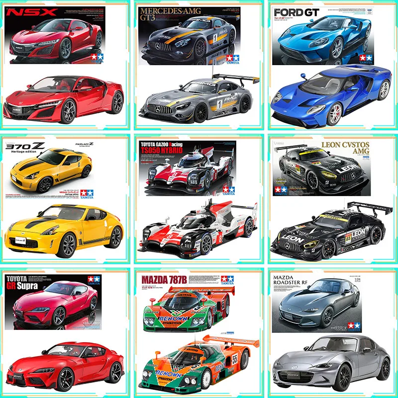 

100% Original 1/24 Scale Model Sports Car Kit Nissan Lady Series 240ZG Anime Action Figure Assembly Model Toys Collectible Model