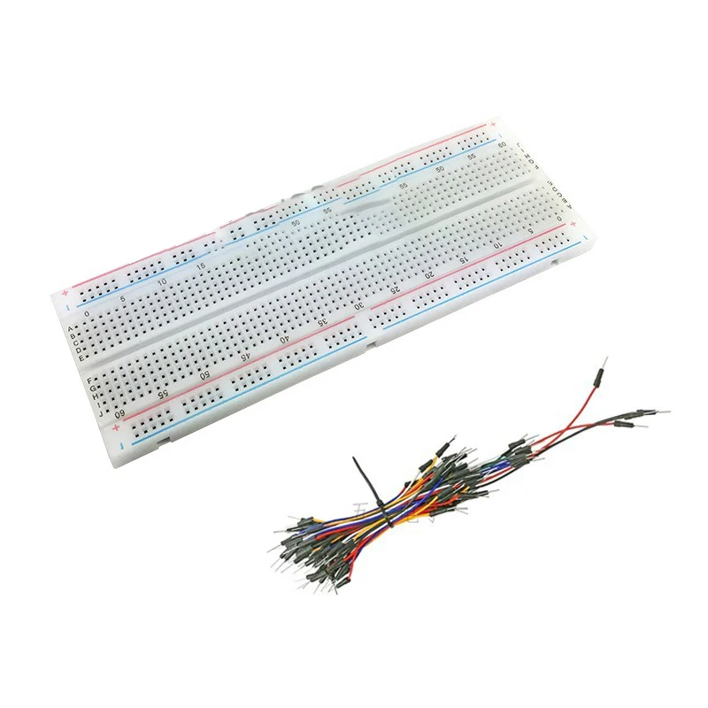 Experimental PCB Board 830 Pin Bread Board Spliceable Breadboard para treinamento e ensino