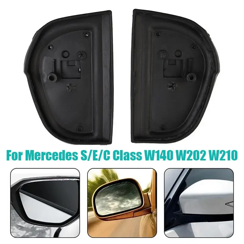 

2108106316 2108106416 For Mercedes S E C Class W140 W210 W202 Car Rear View Mirror Gasket Rubber Seal Pads Black Rubber Auto