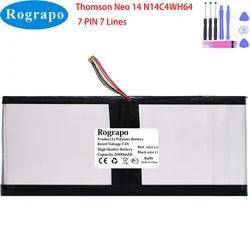 New 7.6V 5000mAh Thomson Neo 14 N14C4WH64 WTL 45100130P Notebook Laptop Battery 7 PIN 7 Wire Plug