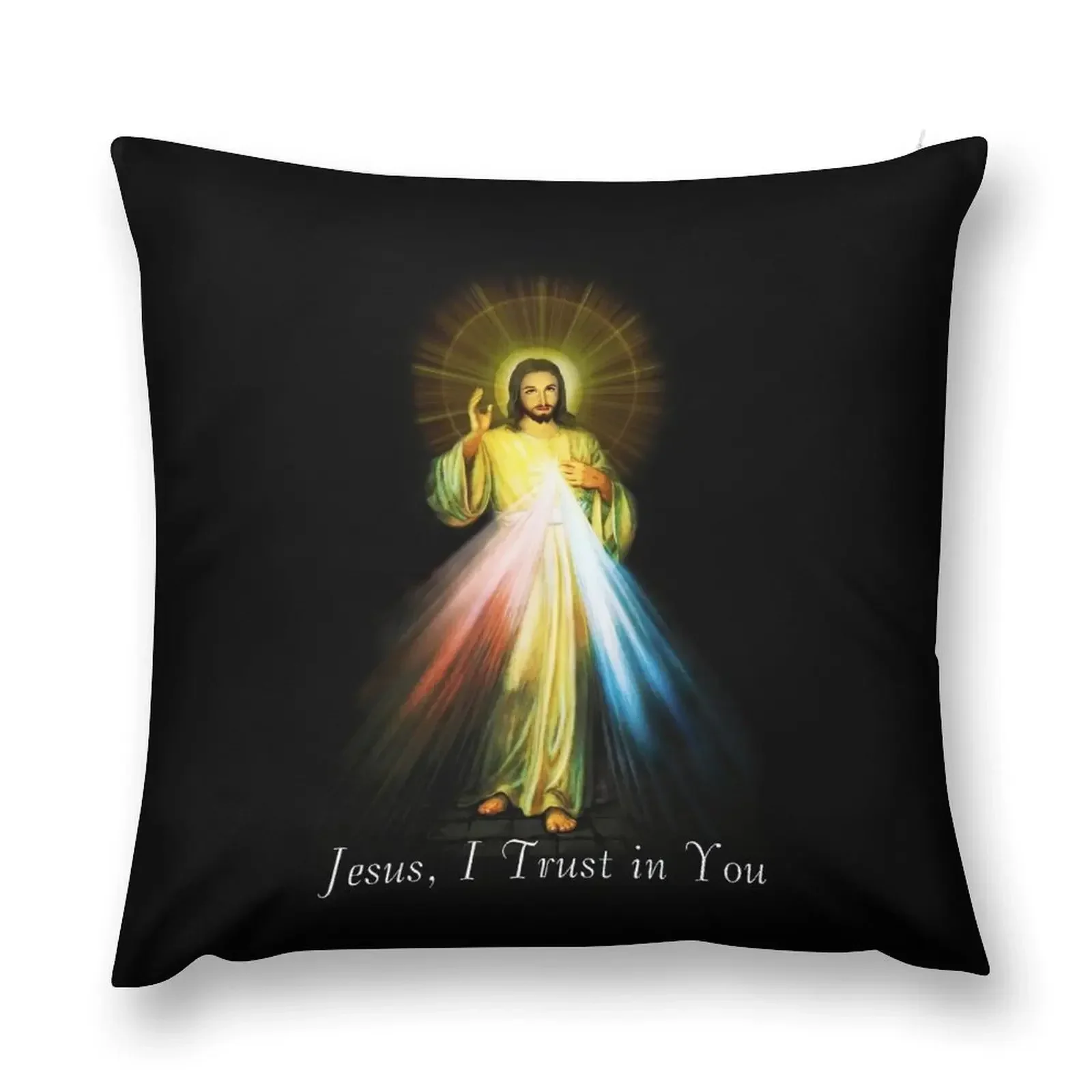 Jesus Divine Mercy Faustina Sacred Heart Catholic Throw Pillow Sofa Cushion Christmas Pillow pillow