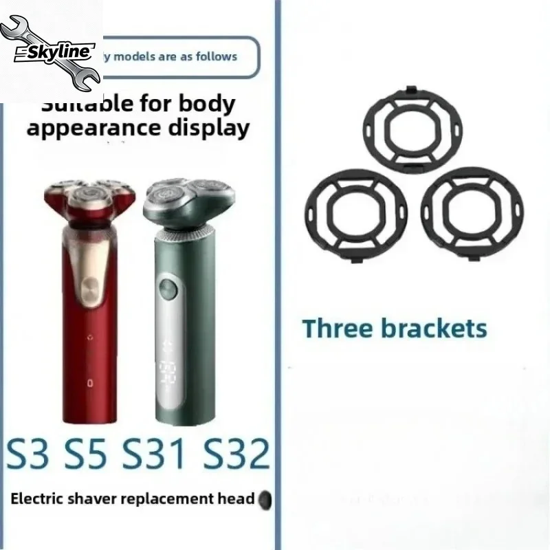 Electric Shaver Spare Parts (Razor Head, Blade Foil, Clip Buckle, Charging Cable), applicable to Soocas S3 S5 S31 S32 Shaver