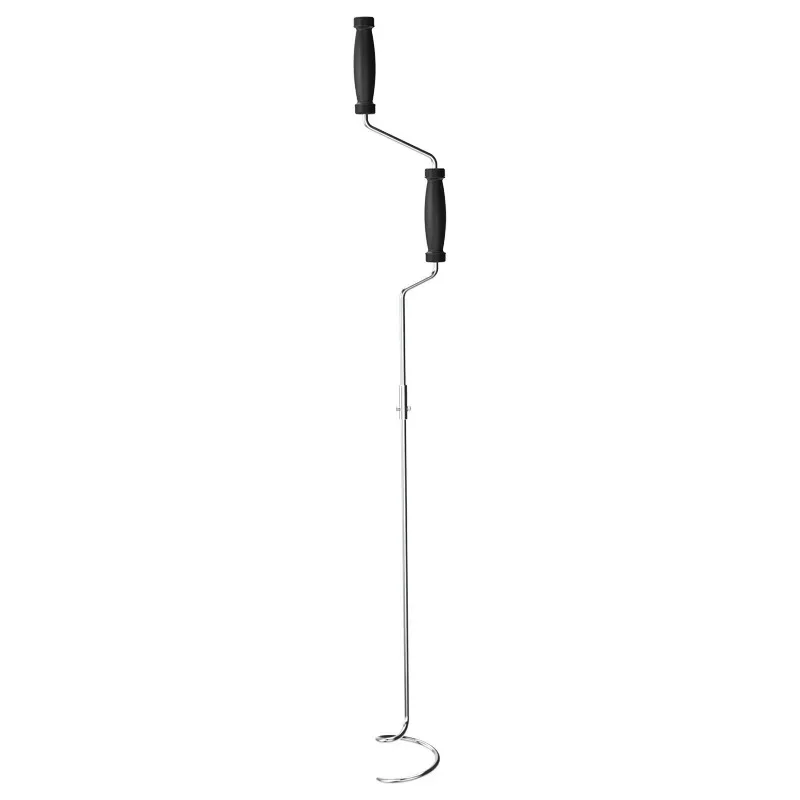 Split Solid Stainless Steel Compost Turning Stirring Crank Composting Tool Spiral Stirring Rod