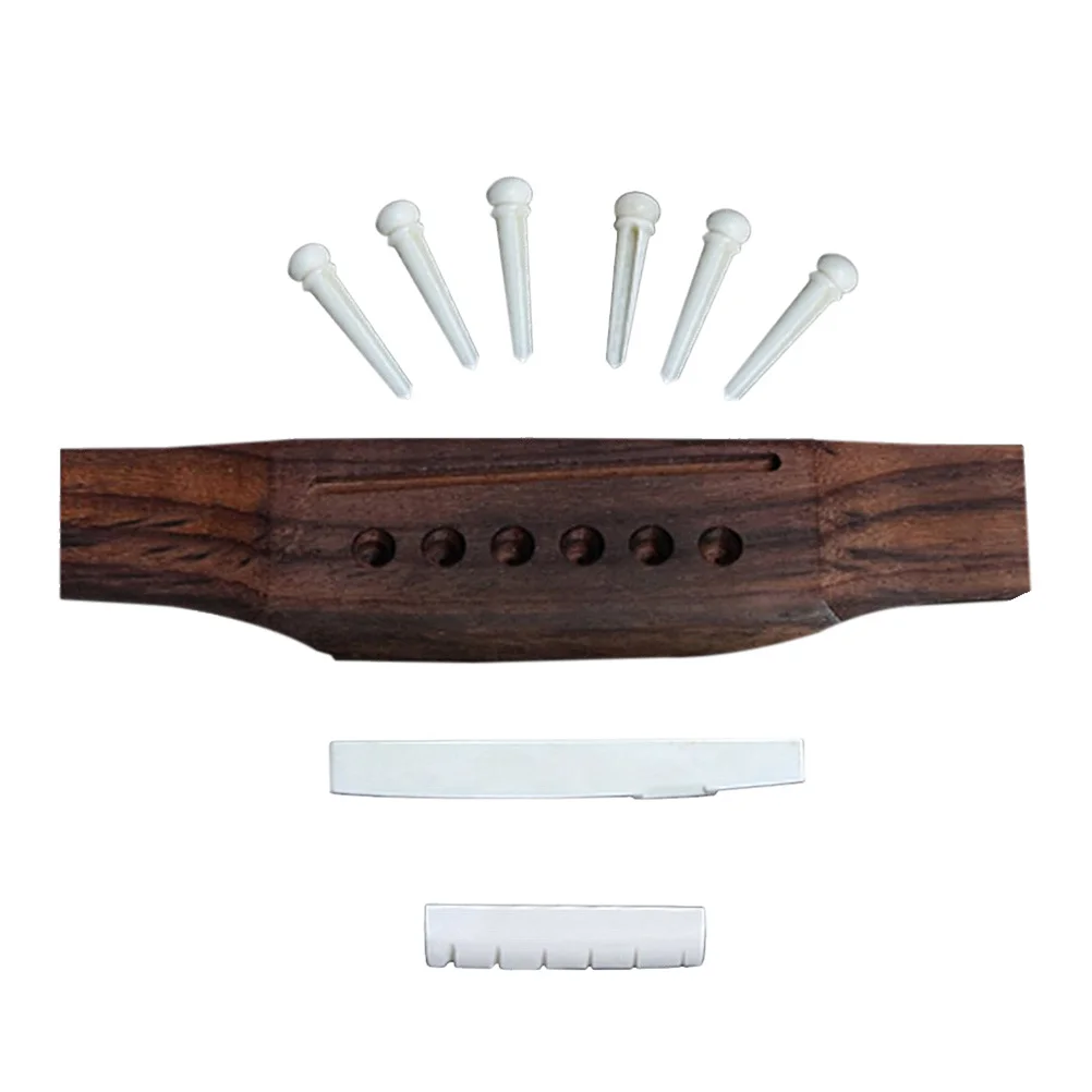 

Guitar bridge Acoustic guitar pins Guitar saddle nut set Acoustic guitar bridge pin saddle nut Guitar replacement set