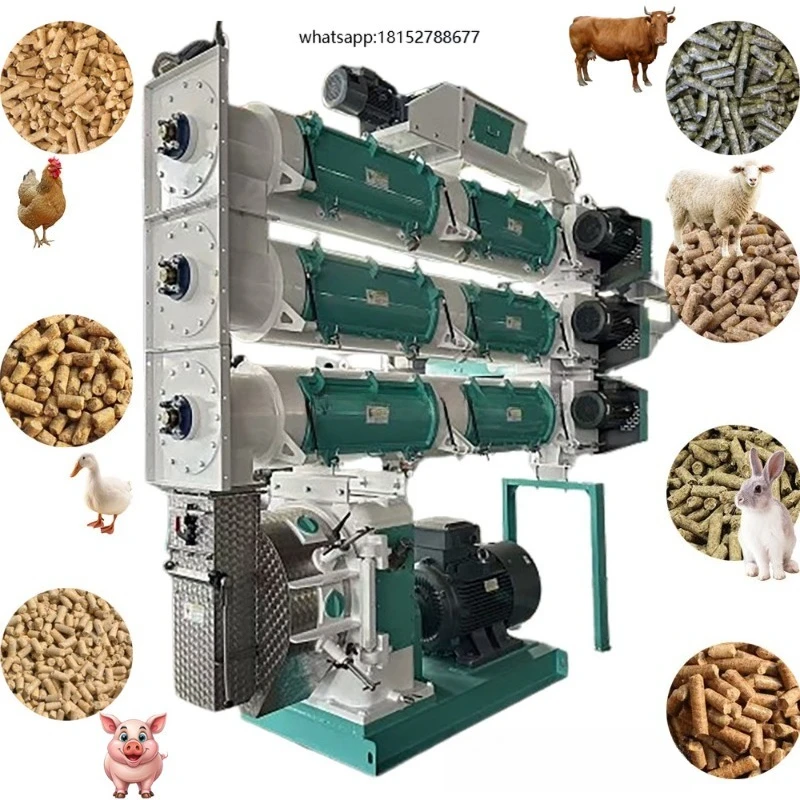 Large Capacity Animal Food Pellet Making Machine New Condition Mixer for Pig Rabbit Goose Goat Feed Processing