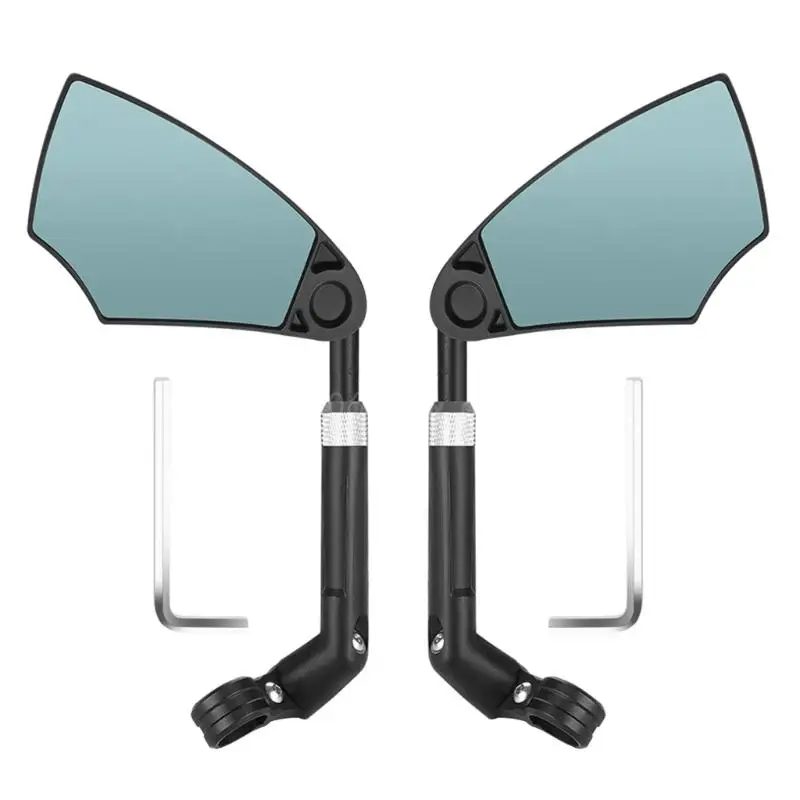 

Adjustable Bike Mirror Handlebar Mount Rear View Mirror Wide Angles Rear View