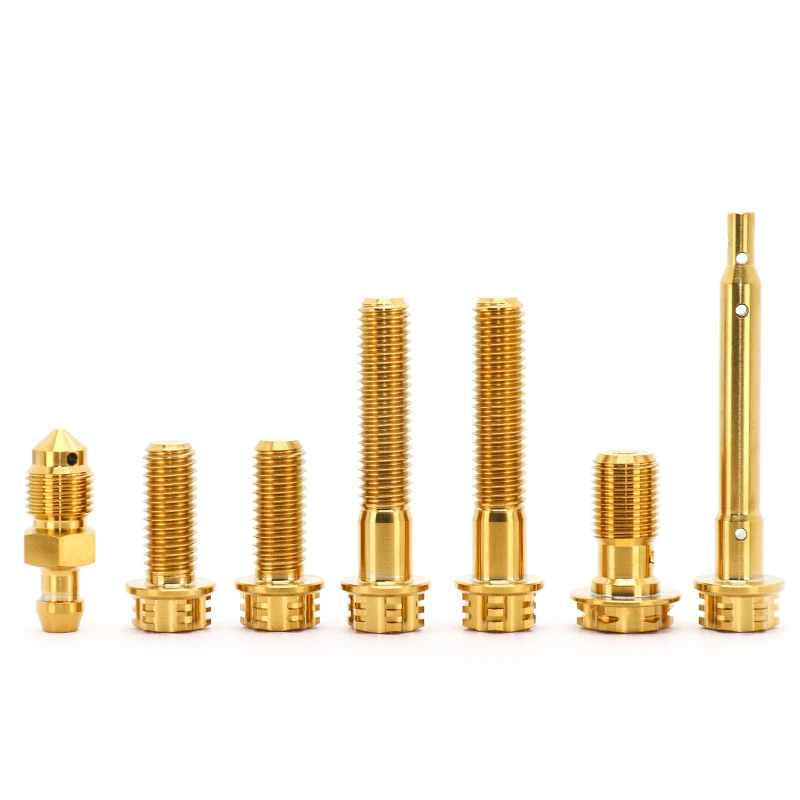 1Set TC4 Titanium alloy Brake Caliper Set Screws Motorcycle Modification With Titanium Screws 7-Piece Set Titanium Flange Bolt
