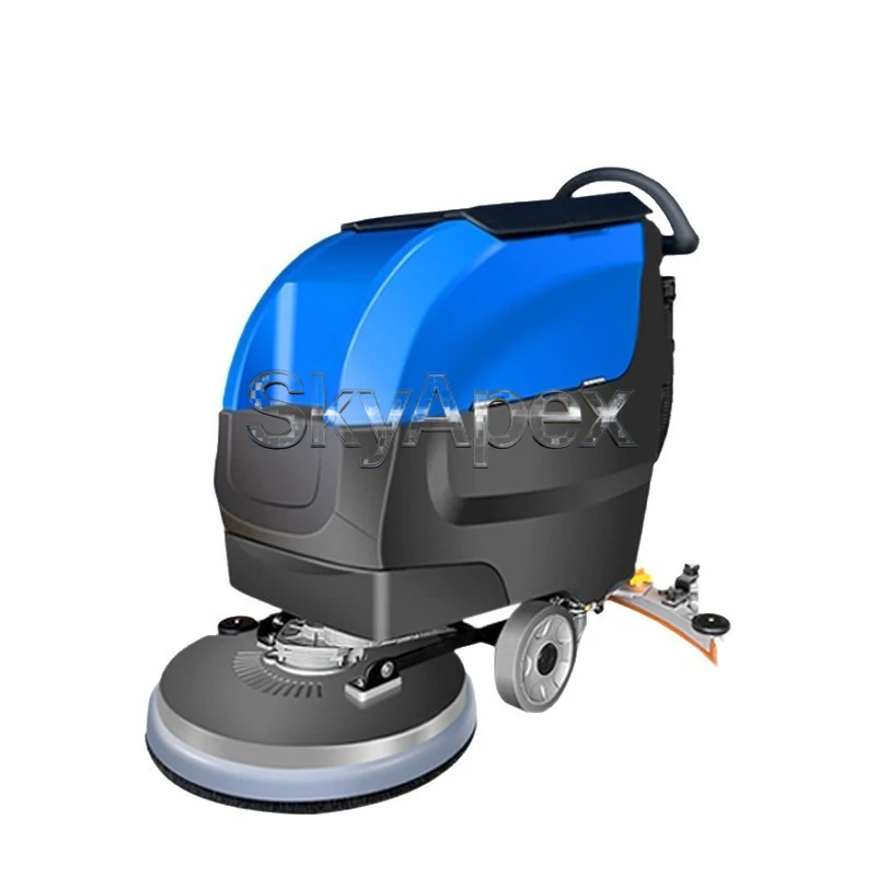 Commercial Hand Push Floor Scrubber Wet Dry Vacuum All-in-One Cleaner for Tile Epoxy Floor Dust Oil Stain Workshop Mall