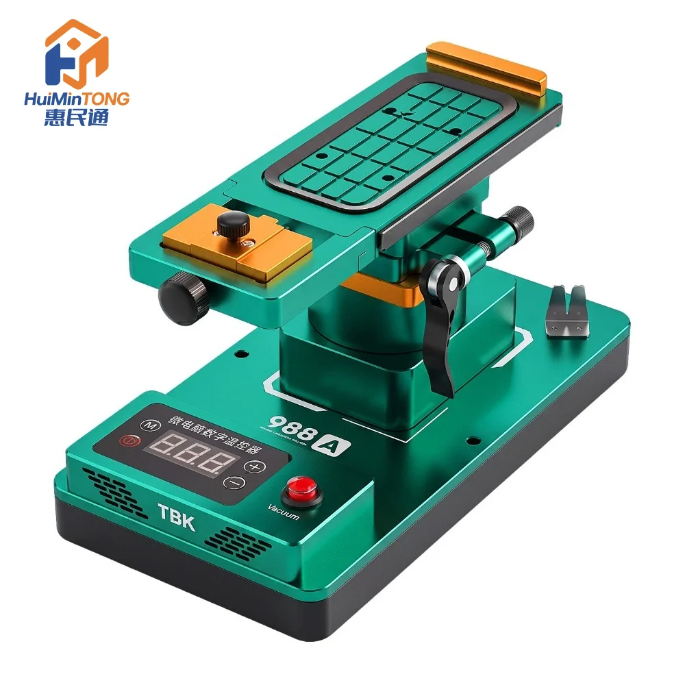 TBK988A Manual Vacuum Separator 360 Rotation Built-in Pump Phone Screen Separator Curved Screen