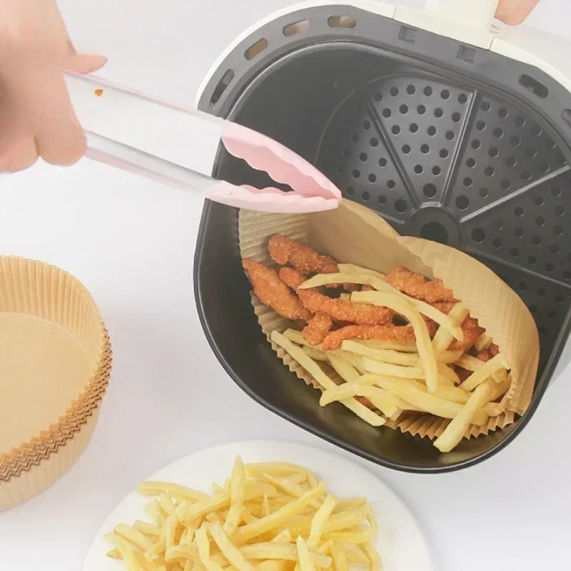 50-150PCS Air Fryer Disposable Paper Square Round Baking Paper Barbecue Plate NonStick Mat Kitchen Oven Oil Absorbing Paper Tool image 4