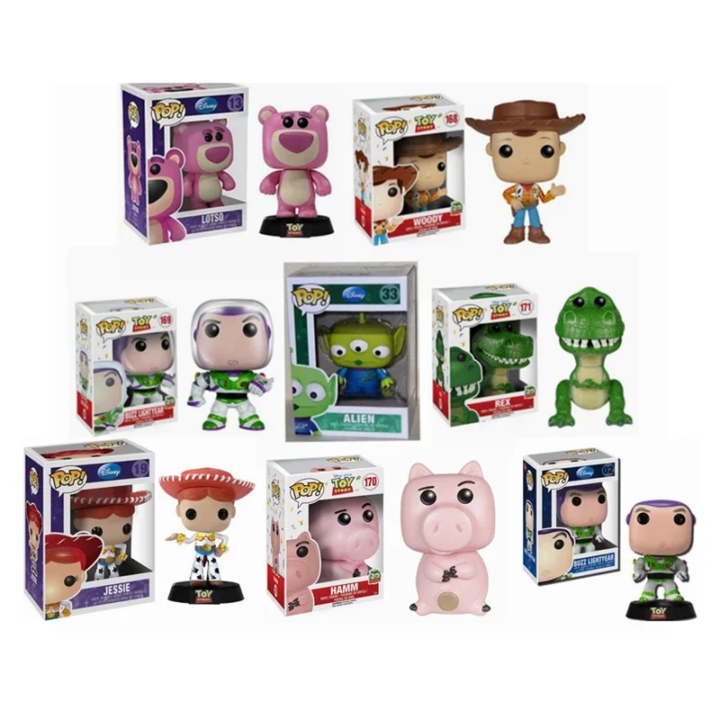 FUNKO POP Disney TOY STORY REX 171# Dolls LOTSO #13 ALIEN #33 Action Figures Model Toys for gift decoration