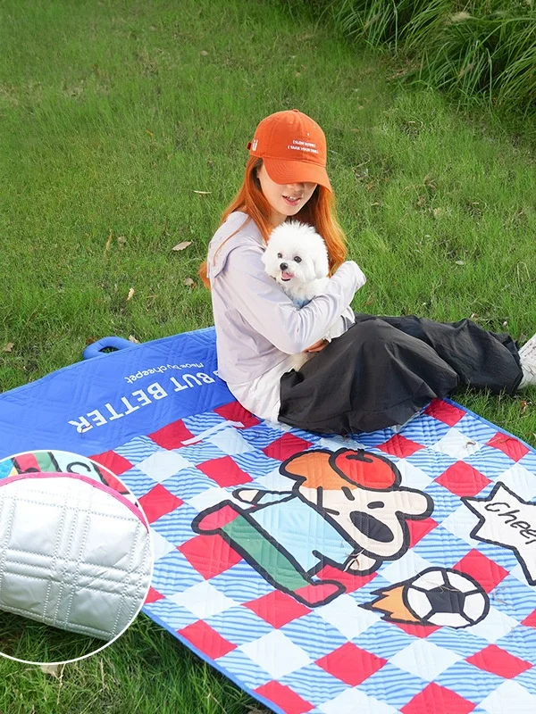 

Portable Thin Outdoor Picnic Mat Fun Par Rollable Anti Moisture Heat Insulation Cam Pet Pad Dog Home Supplies