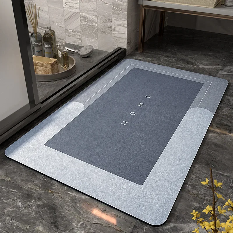 

New bathroom water-absorbing quick-drying carpet floor mat, door bathroom non-slip foot mat, household kitchen, anti-oil stain