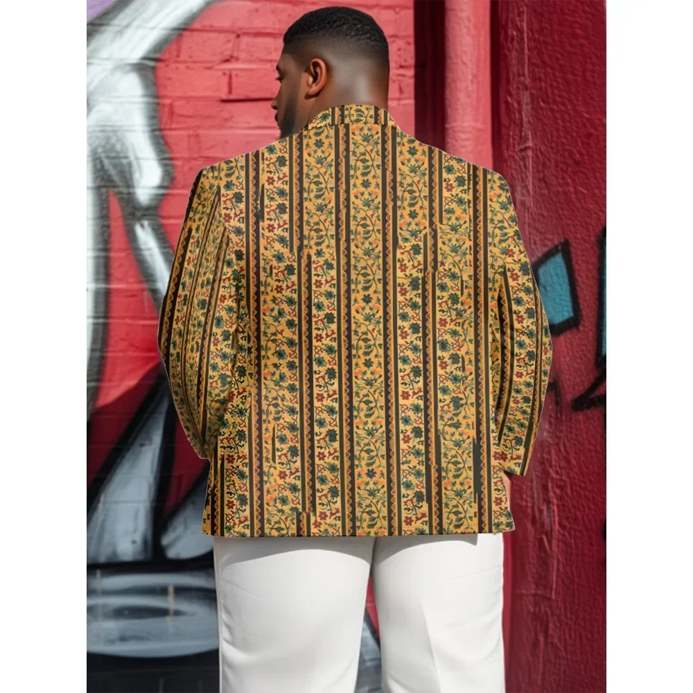 중동풍 멋진 세트 남성 블레이저, 빈티지 재킷, 단추 슬림핏 스포츠 코트, 홀리데이 파티 블레이저, 플러스 사이즈 9XL