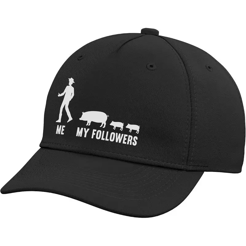 Me and My Followers Pigs Pig Lover Adjustable Baseball Hat