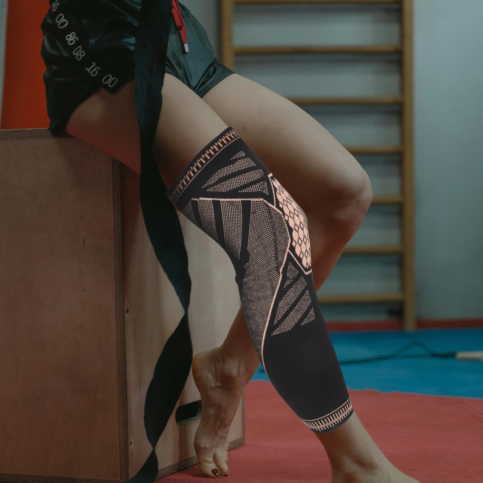 

1Pair Thermal Knee Warmers Compression Sleeve Heat Retention Antislip Breathable Sport Support for Running Cycling Workouts