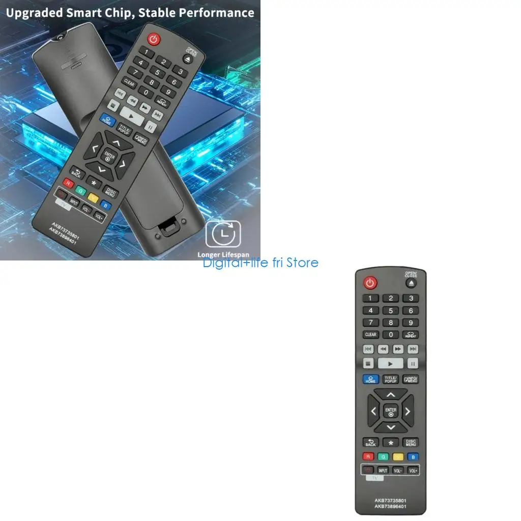 E06D User Friendly AKB73735801 Remote Control For BP135 BP330 DVDs Blu-ray Devices