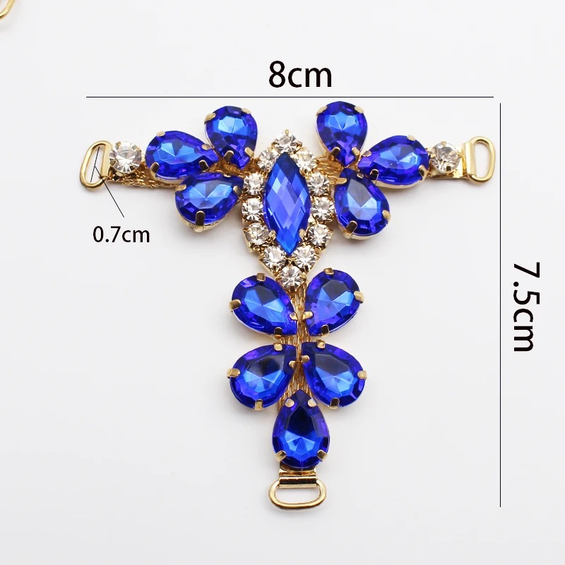 9-color New T-shaped Sandals Acrylic Rhinestonrs Link Buckle Handmade Women\'s Bikini Clothing Decoration Buckle