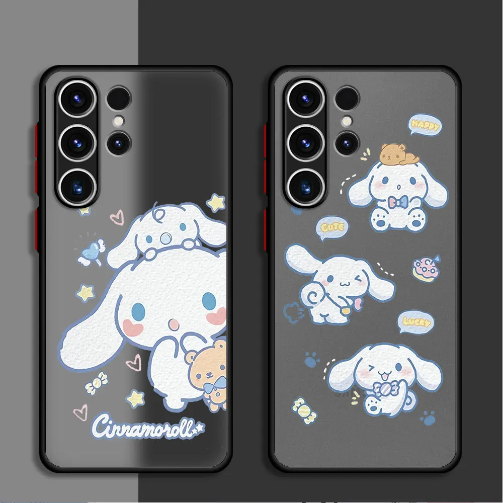 

Matte Case For Samsung Galaxy S24 S23 S22 Ultra S20 S21 FE S10 Plus Note 20 10 Lite 9 Phone Cover Original Cinnamoroll