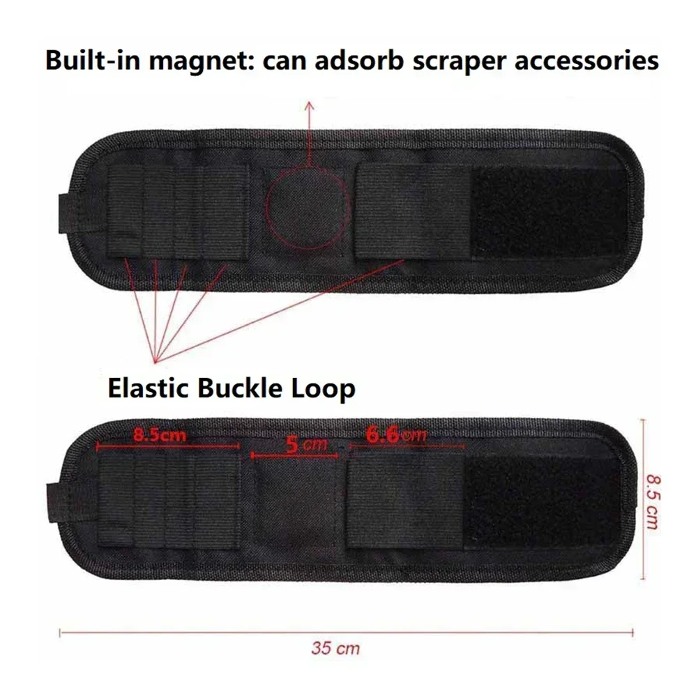 Oxford Magnetic Arm Wristband For Holding Screws Nails Drilling Bits Wrist Tool Holder Belts With Strong Magnets Gadgets