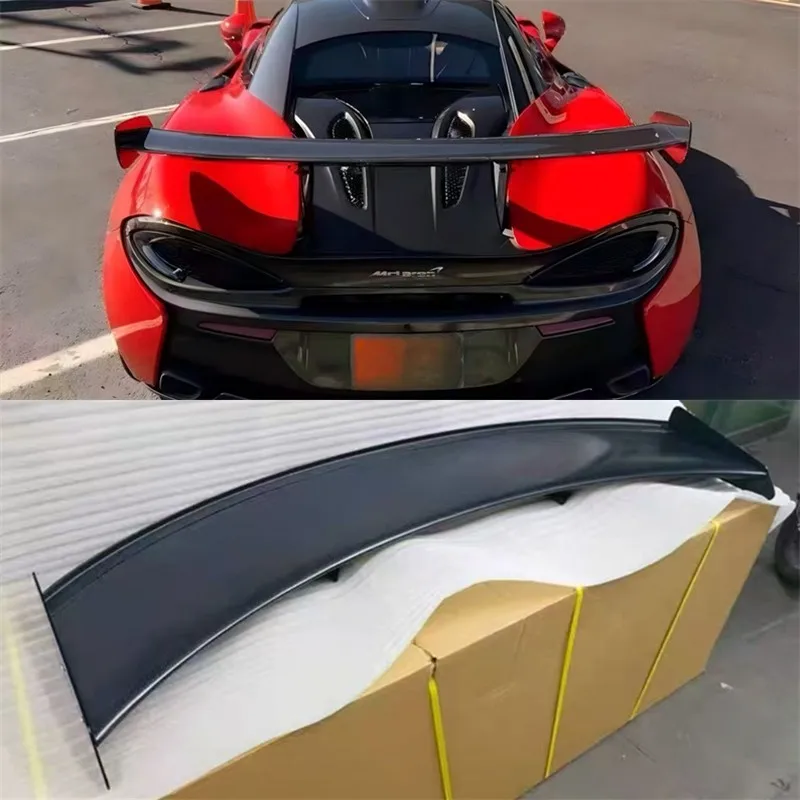 

For McLaren 540C 570S Real Dry Carbon Fiber Tail Wing Wing Rear Trunk Lip Car Accessories Refit Decoration Spoiler Kit