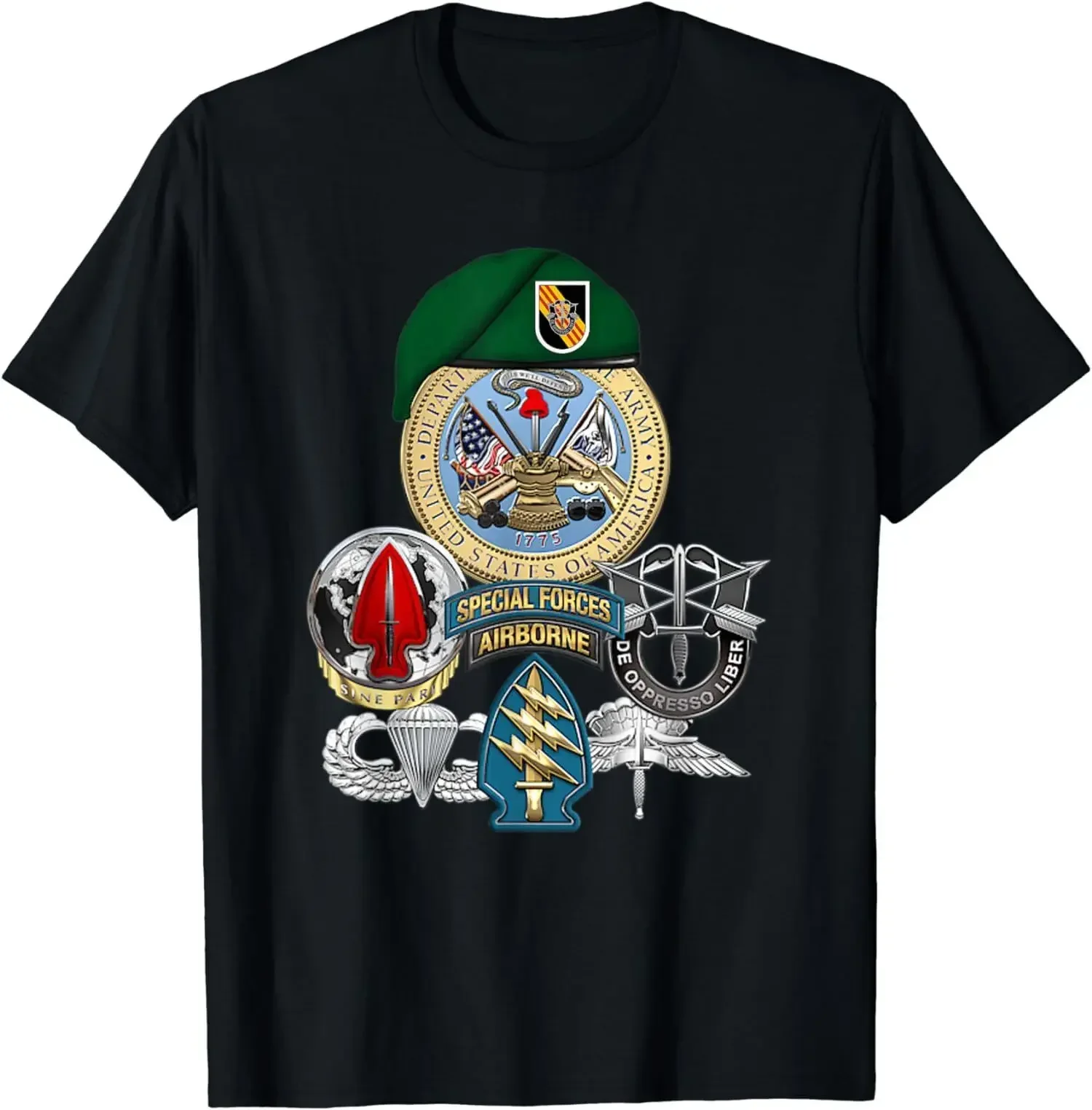 Vietnam Veteran Military US Army 5th Special Forces Group T-Shirt 100% Cotton O-Neck Short Sleeve Summer Casual Mens T-shirt