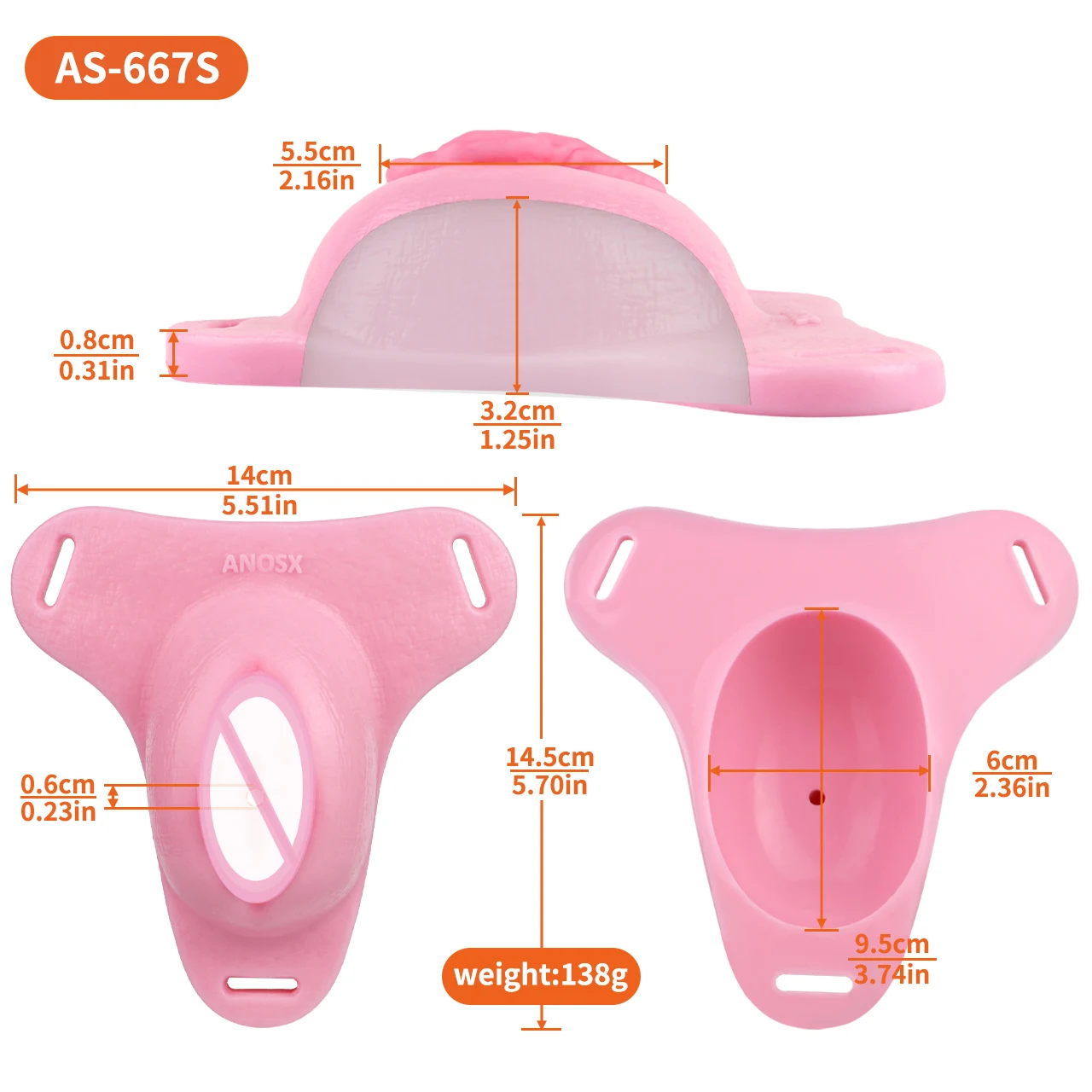 ANOSX Kandang Penis Wanita, Kandang Keperawanan Pria, Pengunci Penis Silikon, Klitoris Realistis Dengan Sabuk Keperawanan Yang Dapat Dikunci, Mainan Seks BDSM