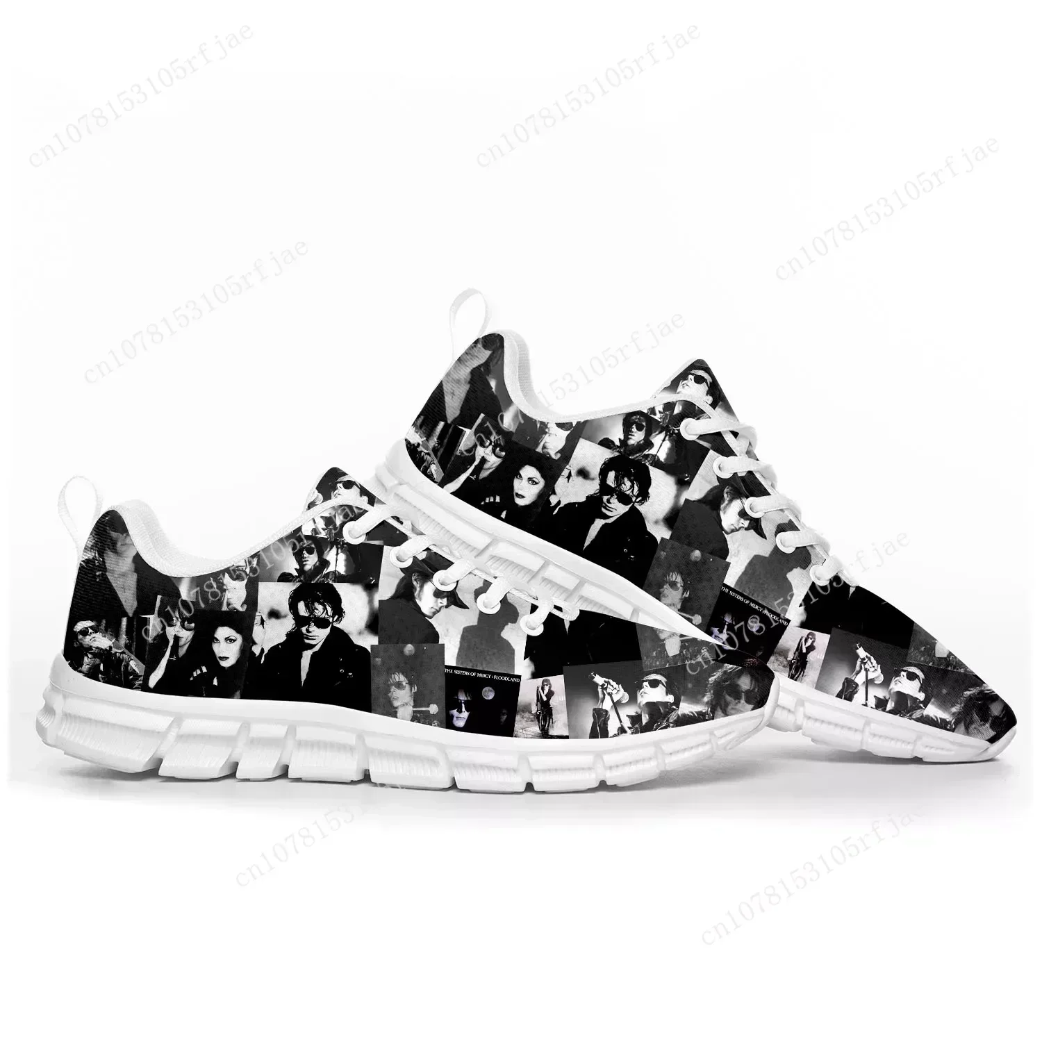 Andrew Eldritch Mercy Music Rock Band Sports Shoes Mens Womens Teenager Kids Sneakers Custom High Quality Couple Shoes
