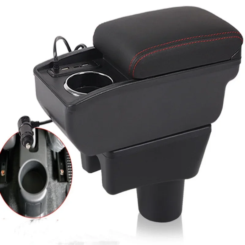 

For Mitsubishi Attrage Mirage Armrest box For Mitsubishi Mirage Space Star Car Armrest Storage Box cup holder Car Accessories