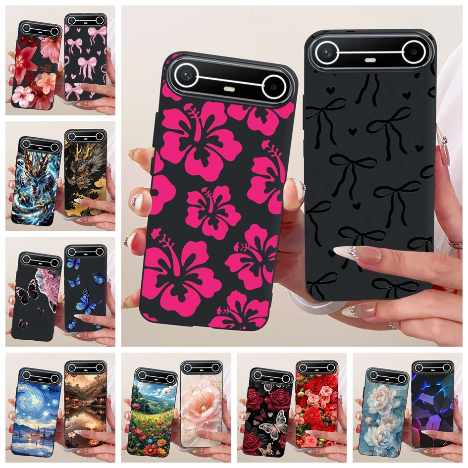 ل Tecno Pova سليم 5G حافظة 2025 موضة جديدة زهرة Bowknot لينة سيليكون واقية الوفير 6.78 "ل Tecno PovaSlim الحالات الهاتف #3