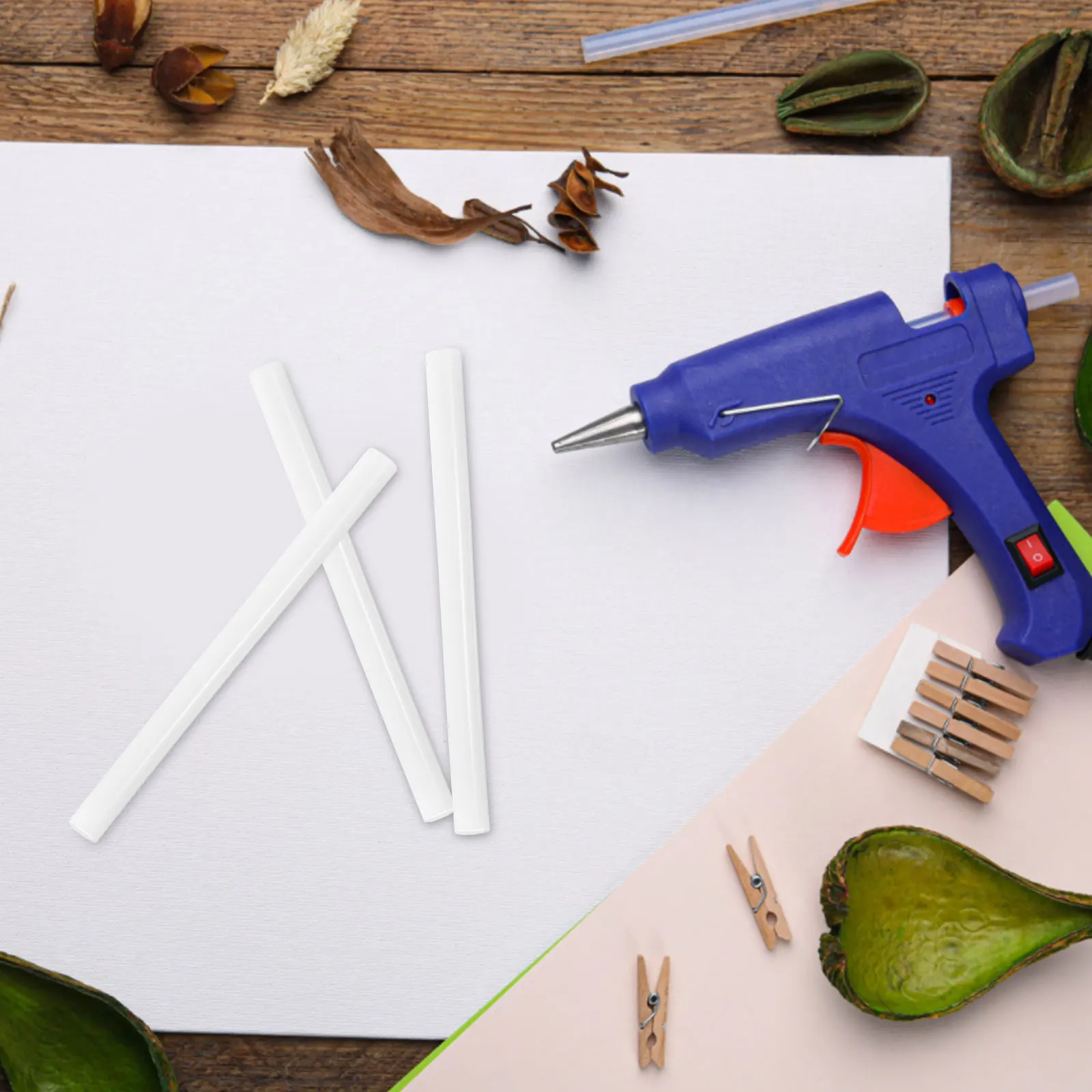 

16 Pc Hot Melt Glue Stick Large Sticks Mini White Jumbo Bulk Gel Full Office Super Adhesive