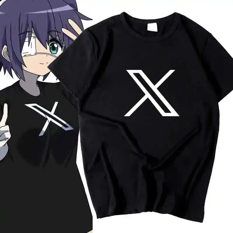2025 yiyi Anime Love Chunibyo Other Delusions Takanashi Rikka Togashi Yuuta Men Women T- Cosplay Costume T shirt Short Slee