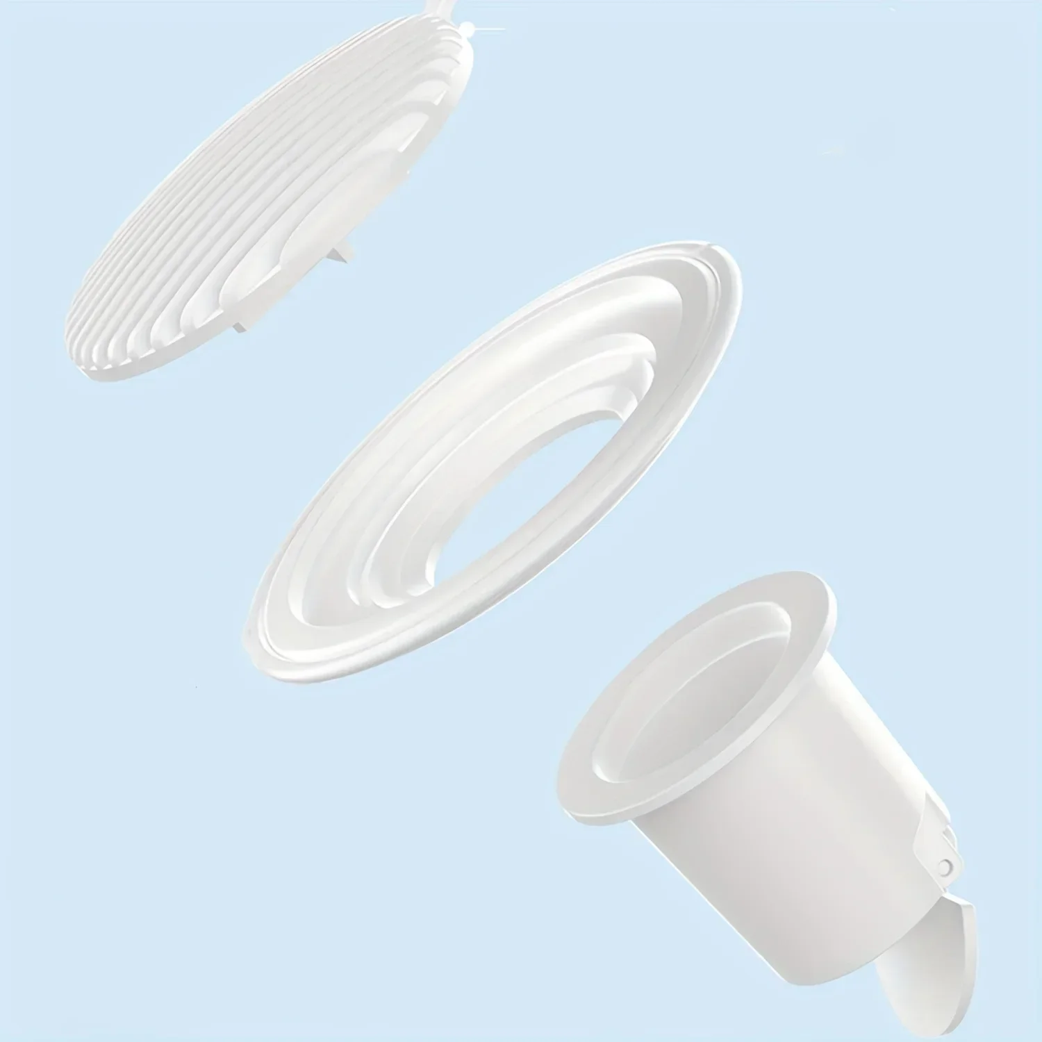 ABS Adjustable Shower Drain, Hair Catcher, Floor Drain Screen Cover, Pipe Anti-Cockroach Device, Control Downpipe Odor