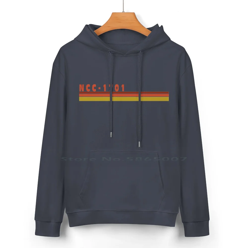 Retro Ncc-1701 Pure Cotton Hoodie Sweater 24 Colors Star Enterprise Sci Fi Trekker Ncc 1701 Tng Captain Kirk Spock 100% Cotton