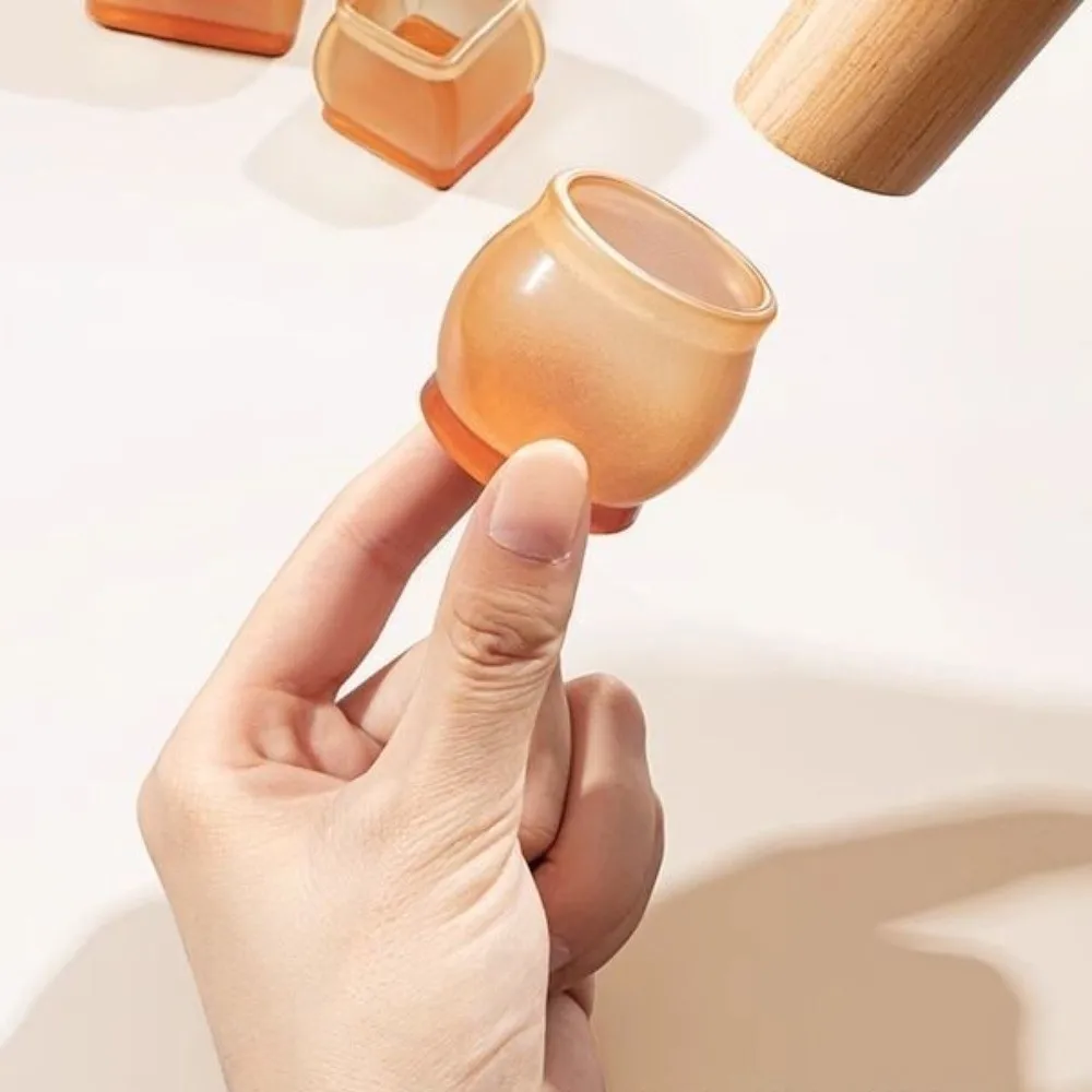 

8pcs/set Non-slip Table Leg Floor Protectors Thickened Wear-resistant Furniture Feet Pad Noise-reducing Silent