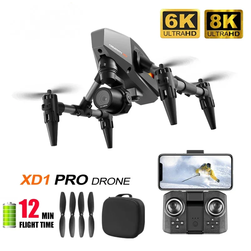 

Xd1 Дрон Fpv Дрон Wi-Fi Квадрокоптер 4K 8K Дроны с камерой Hd самолет дистанционное управление вертолет Рождественские подарки для детей