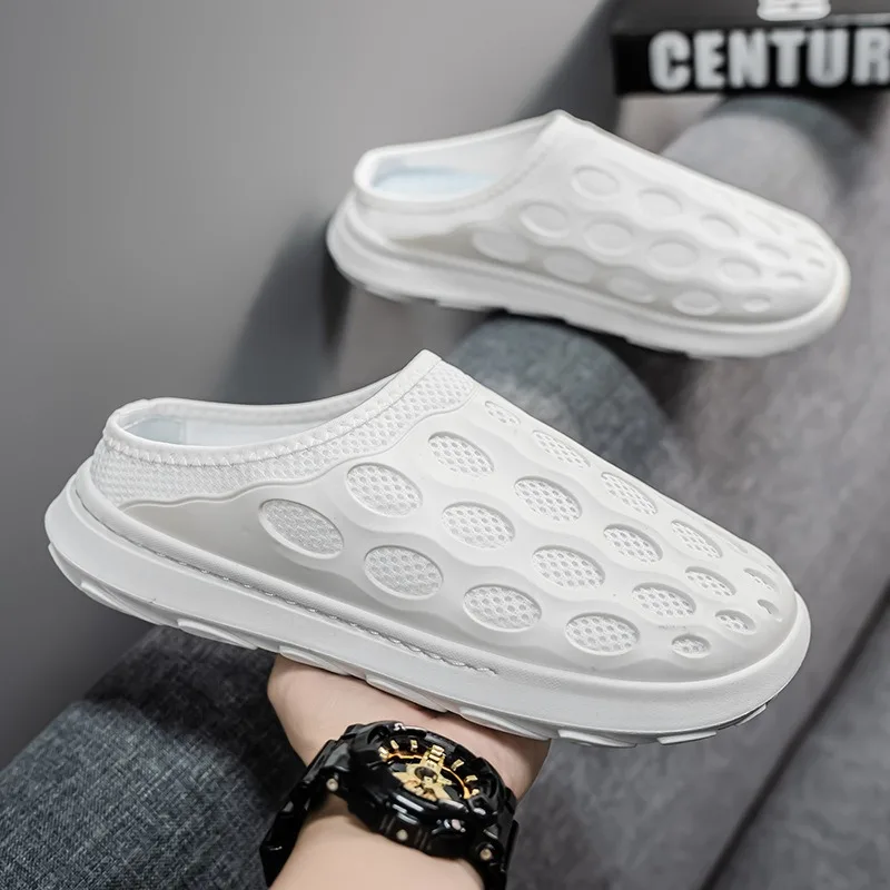 

Fashion Mesh Slippers for Men,summer New Style Light Home and Outdoor Sandals,breathable Beach Slippers,soft Soled Men's Sandals