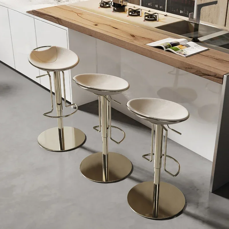 Funky Designer Bar Chairs Island Luxury Industrial Creative Minimalist High Chairs Ergonomic Salon Restaurant Unique Furniture