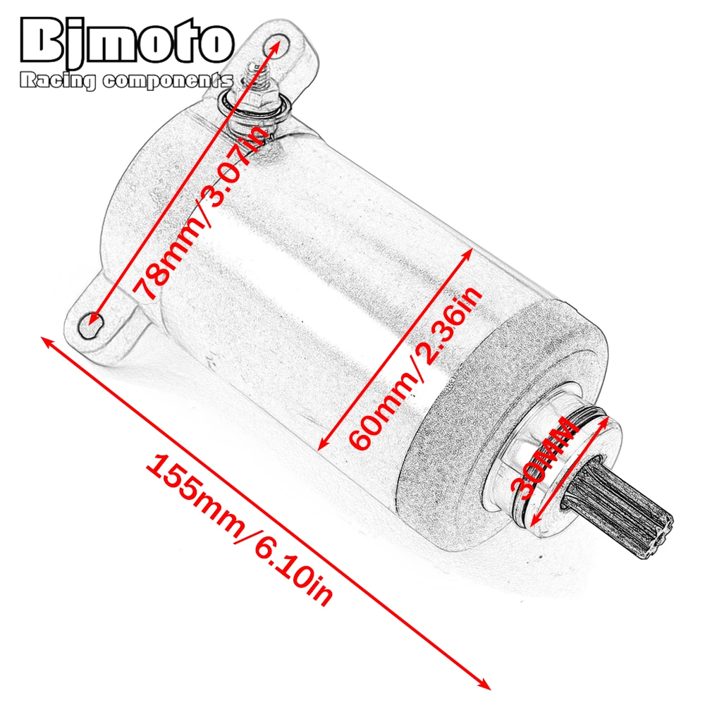 Starter Motor For Kawasaki KLF220 KLF250 Bayou 220 250 for Suzuki GSXR1000 GSXR 1000 GSX-R1000Z GSXR1000A GSXR1000R 31100-17K00